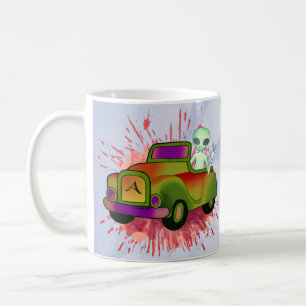 Caneca De Café Carro Dirigido por Alien