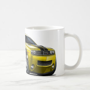 Caneca De Café Carro do amarelo do desafiador de Dodge