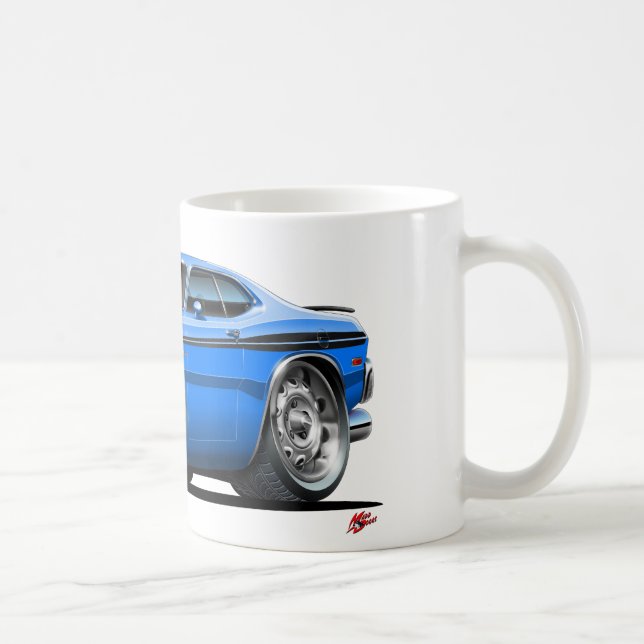 Caneca De Café Carro do azul do demónio de Dodge (Direita)