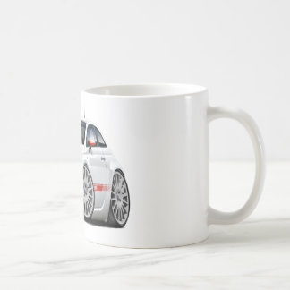 Caneca De Café Carro do branco de Fiat 500 Abarth