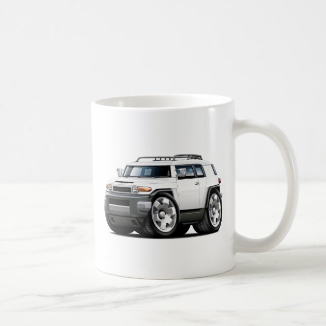 Caneca De Café Carro do branco do cruzador das FJ (Direita)