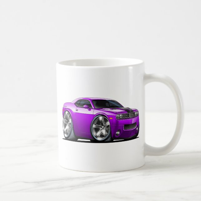 Caneca De Café Carro do roxo do desafiador (Direita)