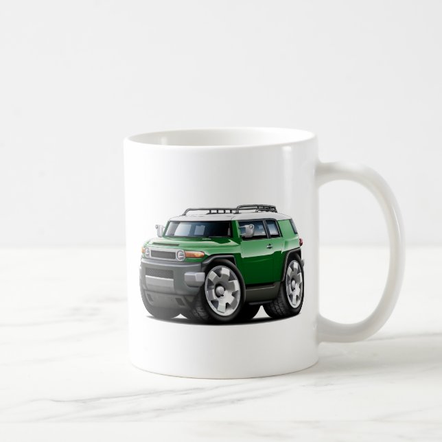 Caneca De Café Carro do verde do cruzador das FJ (Direita)
