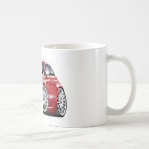 Caneca De Café Carro do vermelho de Fiat 500 Abarth