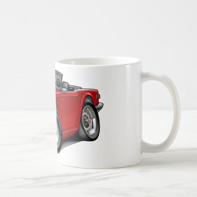 Caneca De Café Carro do vermelho de Triumph TR6 (Direita)