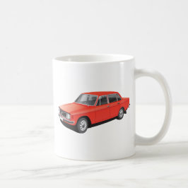 Caneca De Café Carro familiar sueco do início dos anos 70 (vermel