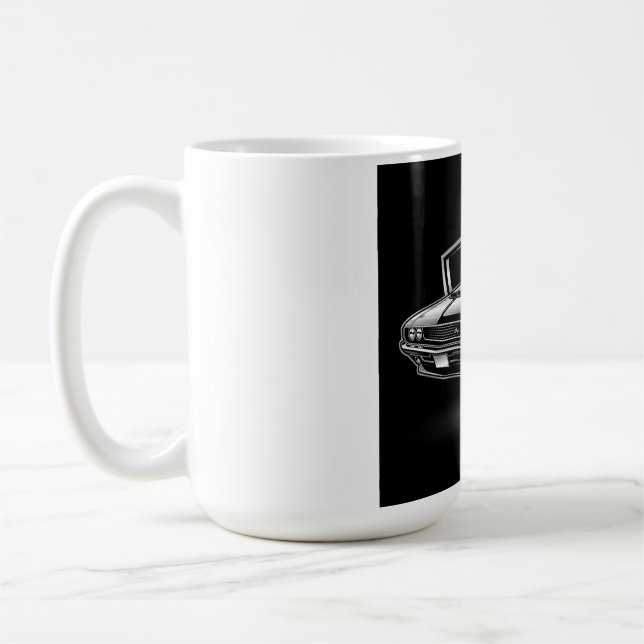 Caneca De Café Carro Muscular: Solte a Besta (Esquerda)