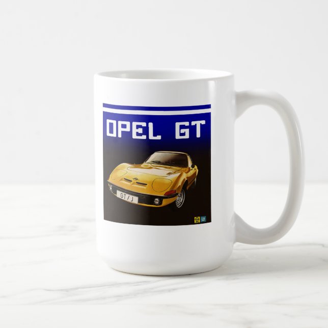 Caneca De Café Carro Opel Gt (Direita)