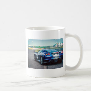 Caneca De Café Carro Race Azul