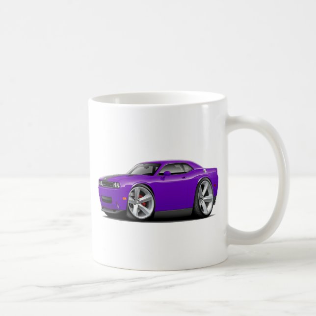 Caneca De Café Carro Roxo-Preto do desafiador SRT8 (Direita)