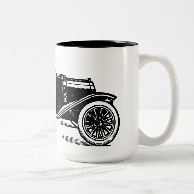 caneca de café carro vintage (Direita)