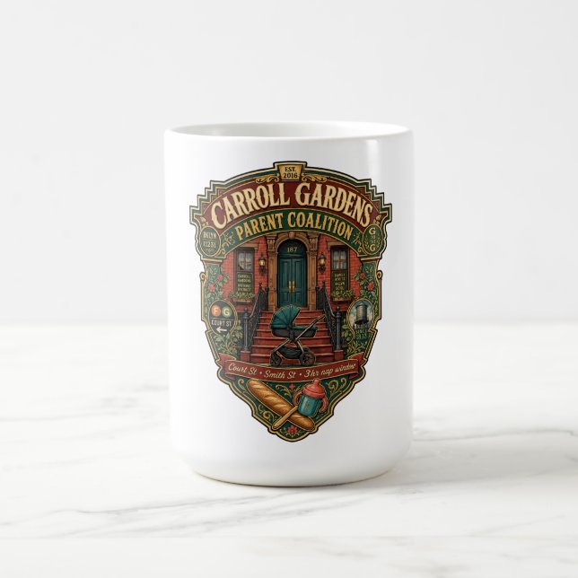 Caneca De Café Carroll Gardens Brooklyn Cidade de Nova York (Centro)