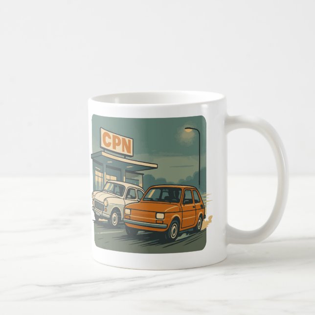 Caneca De Café Carros Clássicos Retro Poloneses CPN (Direita)