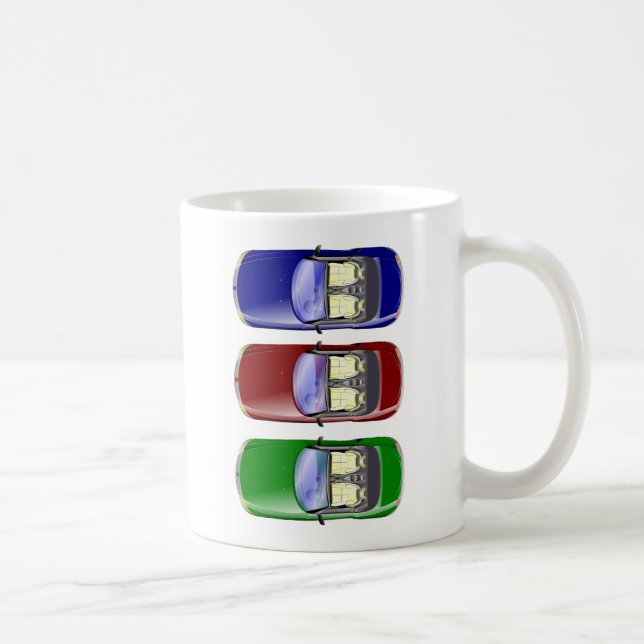 Caneca De Café Carros coloridos (Direita)