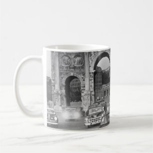 Caneca De Café Carros e monumentos antigos Roma Italyvintage,