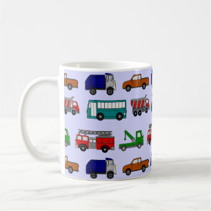 Caneca De Café Carros Maiores, Caminhões, Ônibus
