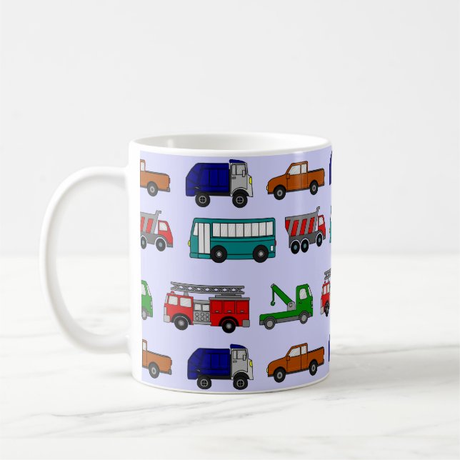 Caneca De Café Carros Maiores, Caminhões, Ônibus (Esquerda)