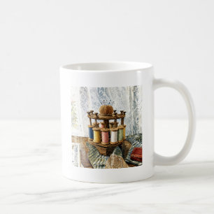 Caneca De Café Carrossel de Linha por Cortinas de Renda