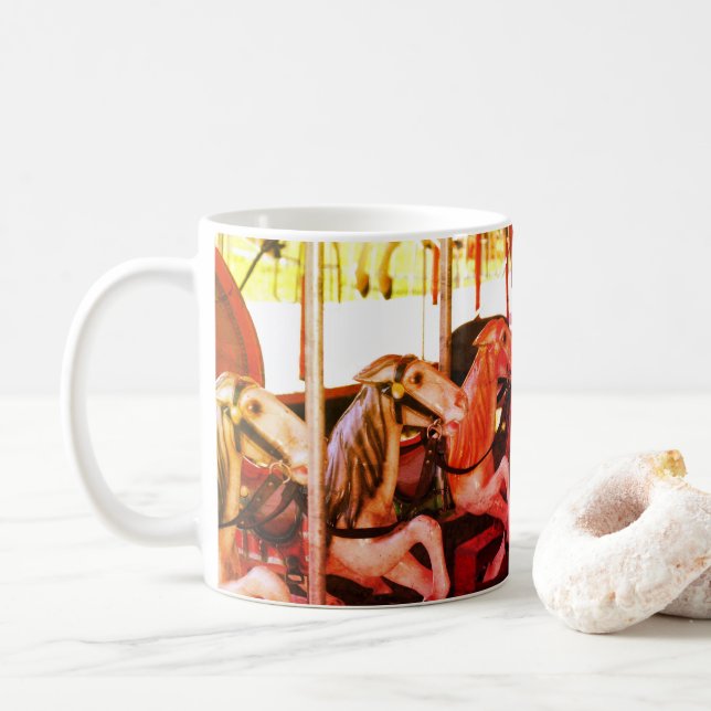 Caneca De Café Carrossel Horse Memories (Com Donut)