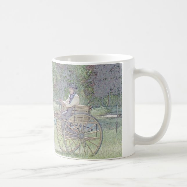 Caneca De Café carruagem do pônei (Direita)
