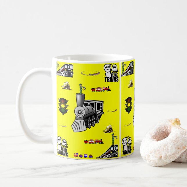 Caneca De Café carruagens (Com Donut)