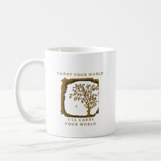 Caneca De Café Carry Your World – Golden Design
