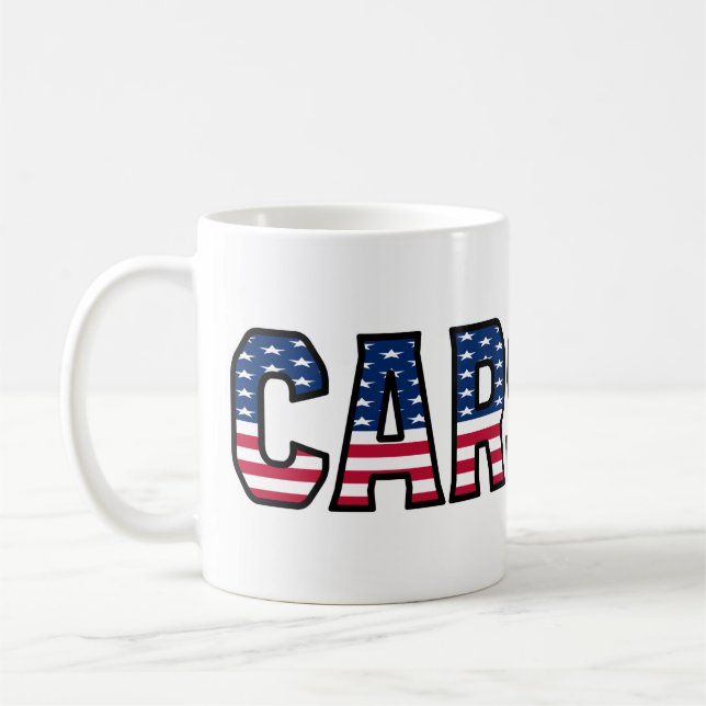 Caneca De Café Carsten Name Vorname USA styled Tasse Kaffeetasse (Esquerda)