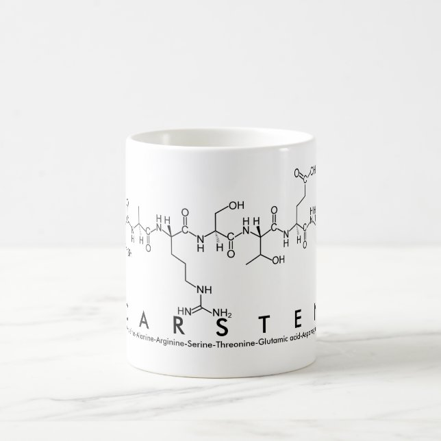 Caneca De Café Carsten peptide name mug (Centro)