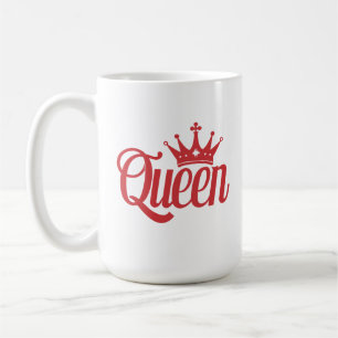 Caneca De Café Carta de Baralho da Rainha Presente Romântico