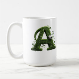 Caneca De Café Carta de Grama Verde Topiaria Com Bola de Futebol