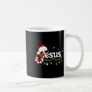 Caneca De Café Carta de Natal J para Jesus Doces de Cana Cristã