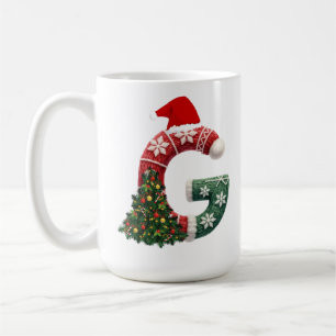 Caneca De Café Carta de Natal Personalizada "G"