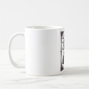 Caneca De Café Carta de Tarot Assombrada Lua Arte Gótica de Hallo