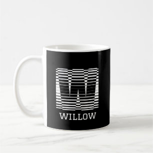 CANECA DE CAFÉ CARTA INICIAL W - NOME ALFABETO W