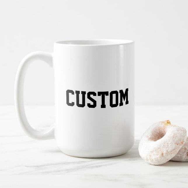 Caneca De Café Carta personalizada da faculdade universitária pre (Com Donut)