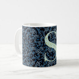 Caneca De Café Carta S azul e verde liberdade
