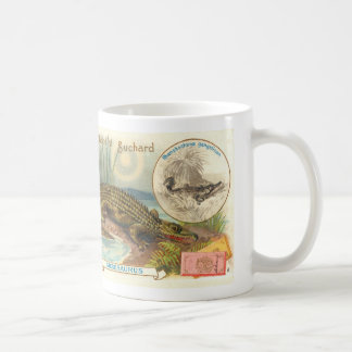 Caneca De Café Cartão antigo de Suchard Chocolat Nicrosaurus