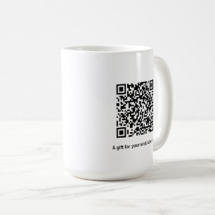 Caneca De Café Cartão de Afirmação de Paz e Calma