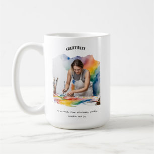 Caneca De Café Cartão de Afirmação Positivo para Criatividade