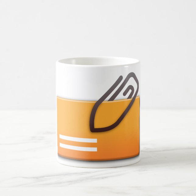 Caneca De Café Cartão de Anexo de Correio (Centro)