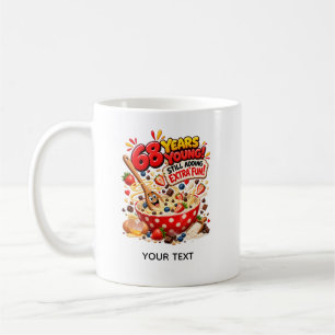 Caneca De Café Cartão de Aniversário de 68 Anos Divertido com Tem