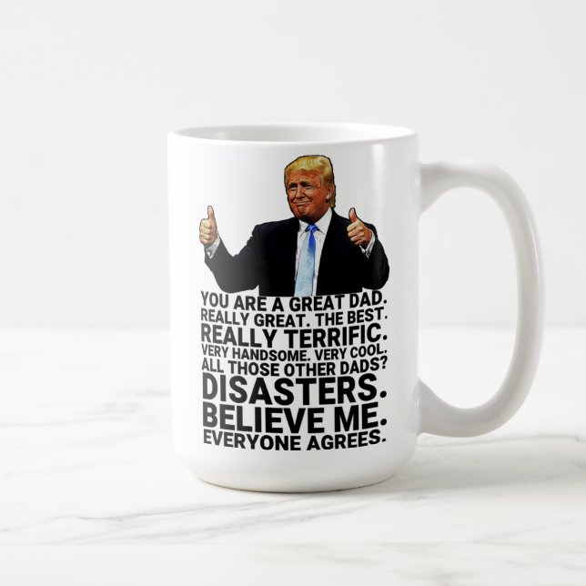 Caneca De Café Cartão de Aniversário do Pai Engraçado (Direita)