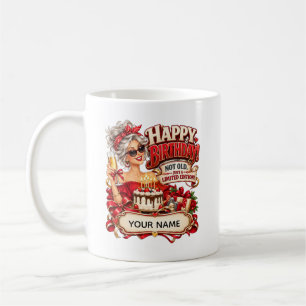 Caneca De Café Cartão de Aniversário Engraçado Personalizado para