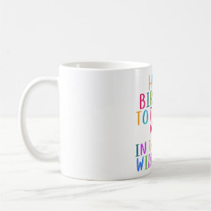Caneca De Café cartão de aniversário mãe