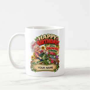 Caneca De Café Cartão de aniversário personalizado e engraçado de