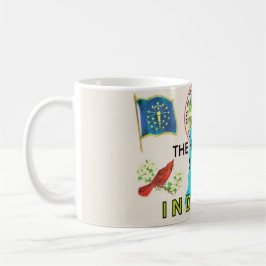 Caneca De Café Cartão de Boas-Vindas de Indiana Hoosier