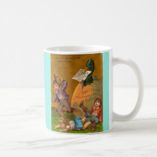 Caneca De Café Cartão de comércio do Victorian: Calçados finos