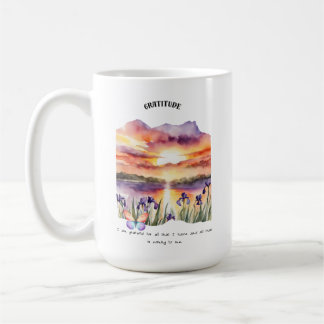 Caneca De Café Cartão de Confirmação Positiva Gratidão