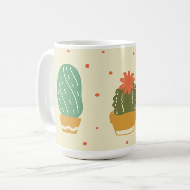 CANECA DE CAFÉ CARTÃO DE GREETING DE SUCCULENTES (Frente Esquerda)