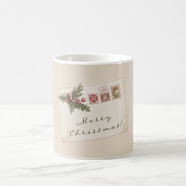 Caneca De Café Cartão de Natal (Centro)